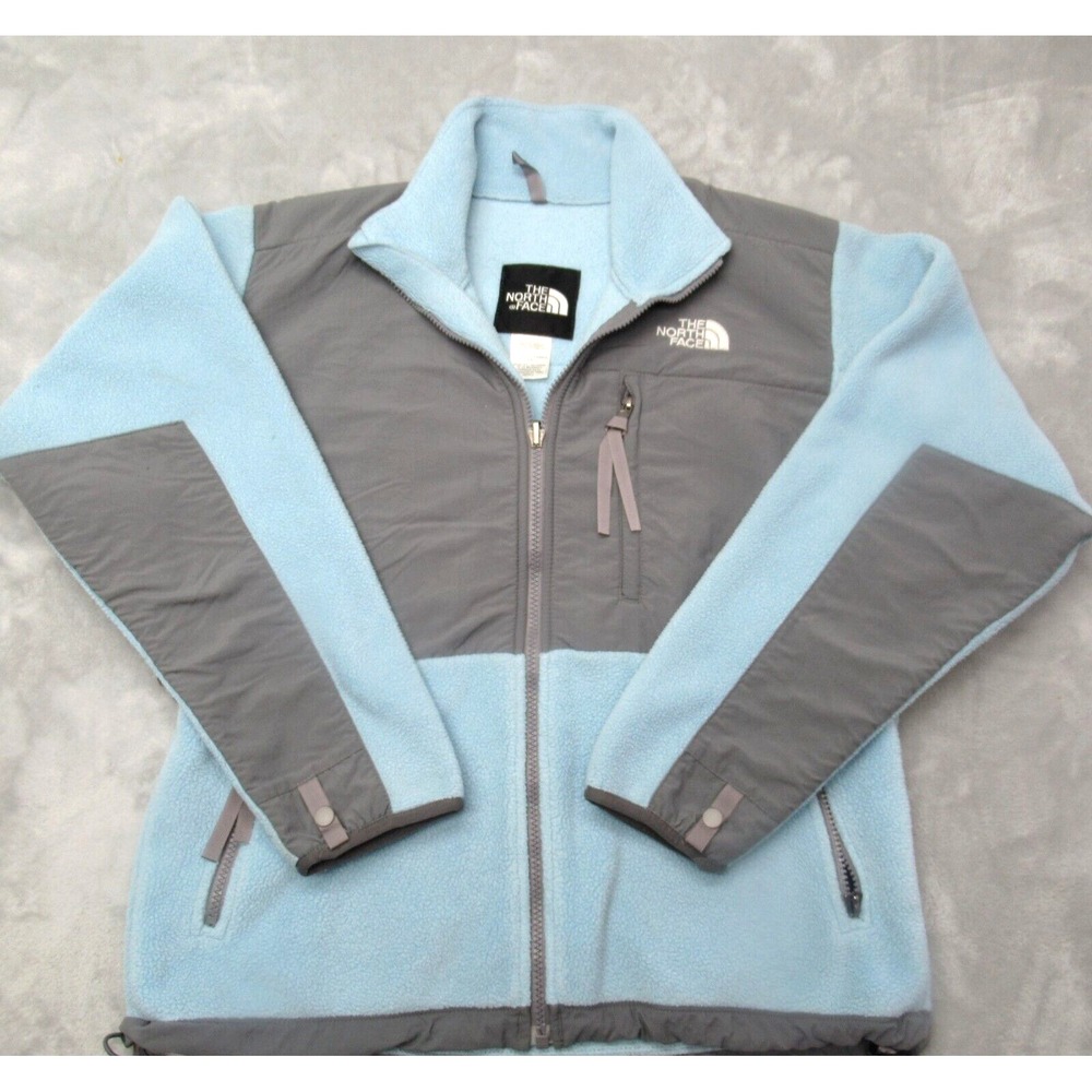 North Face  Jacket Women Small Ocean Blue Denali Hybrid Full Zip Hiking READ